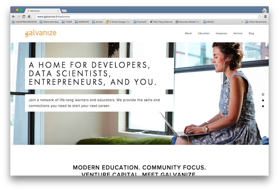 Galvanize Web Development Immersive Code Journey | Beautiful Web Development San Francisco Bay Area